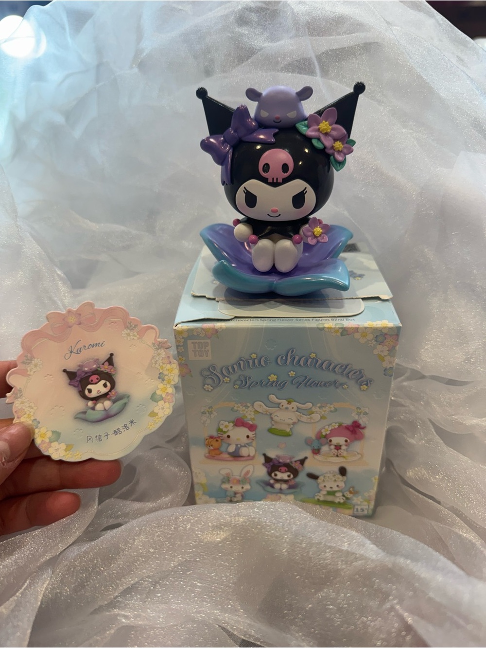 Sanrio Kuromi Spring Flower Figurine confirmed